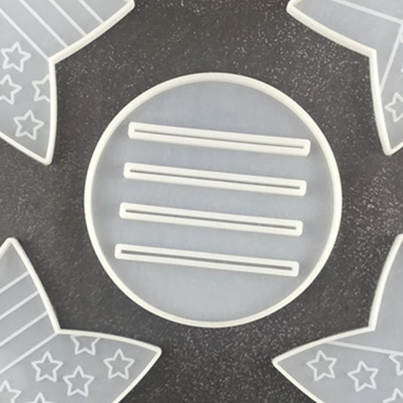 American Flag Five-pointed Star Coaster Combination Silicone Mold Office Tea Water Coaster Mirror Crystal Epoxy Mold