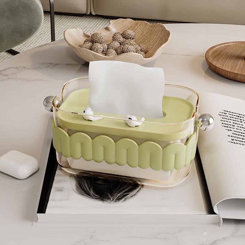 Cream Style Desktop Tissue Box