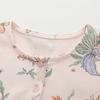 Girls Short Sleeve Round Neck Summer Dress with Cute Print Princess