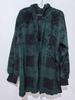Women's Winter Warm Hooded Plaid Mid-Length Plush Cardigan Jacket