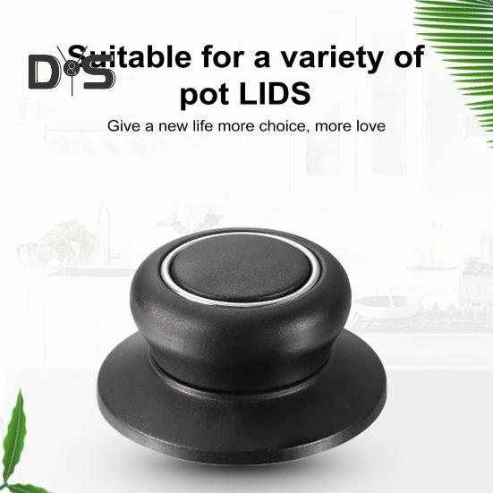 2Pcs Pot Lid Knobs Set Universal Universal Pot Lid Top Replacement Knob for Casserole Glass Pot Lid Heat Resistant Anti-Slip Grip Easy Installation