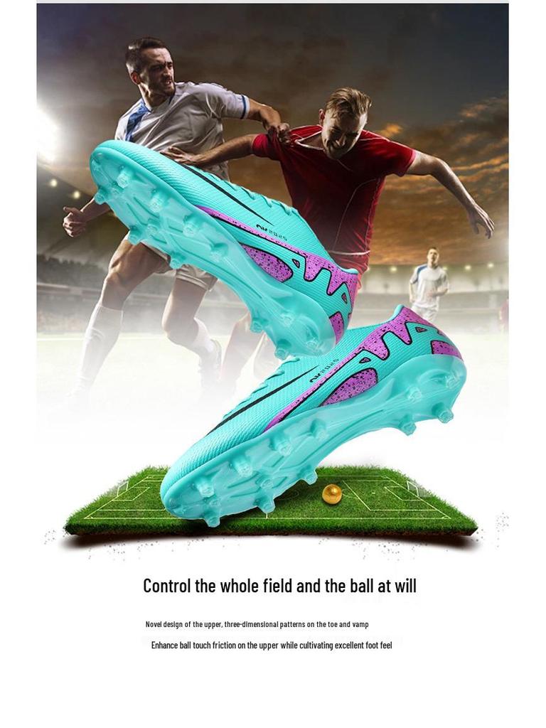 Футбольні бутси Ronaldo AG TF для дорослих та молоді: Чоловічі та жіночі професійні довгі шипи для тренувань