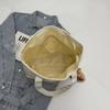 Canvas Tote Bag Student Class Shoulder Bag Large Capacity Commuter Handbag