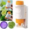 Handheld Microscope Mini Pocket Microscope Kit 60-120x Lab Microscope Zoom Wheel Adjustable with LED for Kids Educational