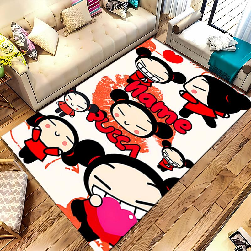 Custom personalization Pucca Area Rug - Perfect For Kitchen, Bathroom,Laundry Room Decor Large Size Available,Gift All Seasons
