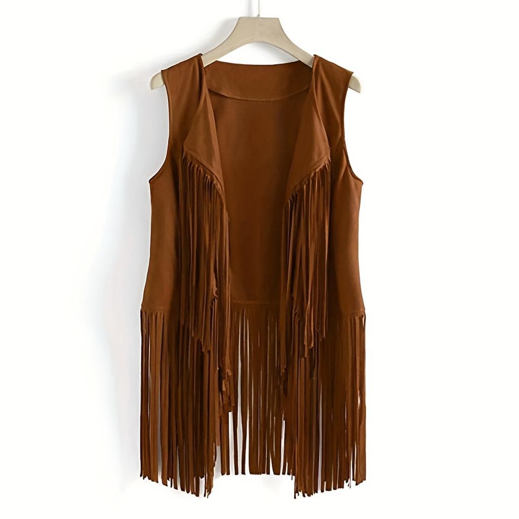 Hippie Fringe Cosplay Four Piece Party Set Retro Vest