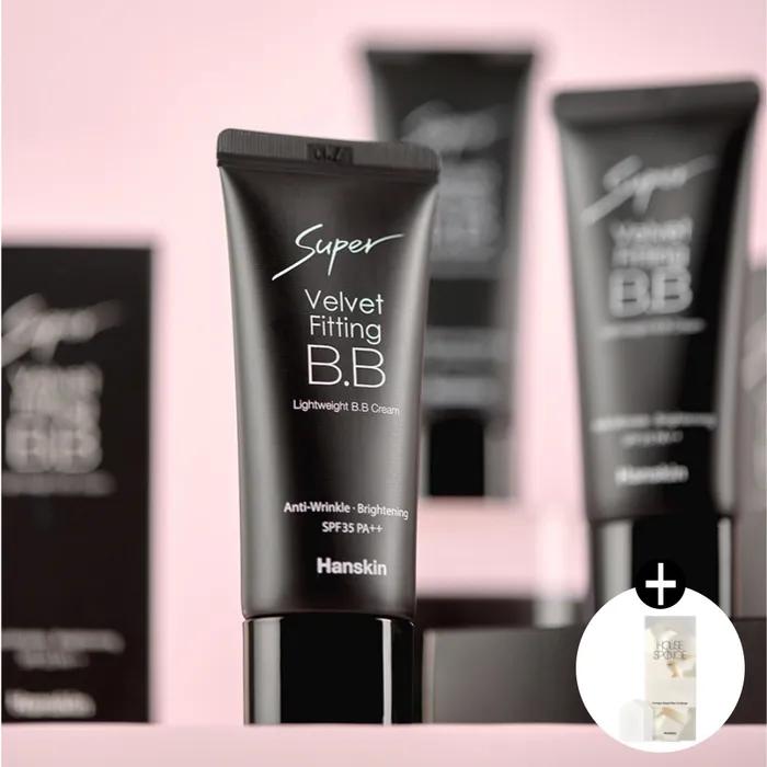 Super Velvet Fitting BB Cream (30g) + House Sponge 20 Sheets Set