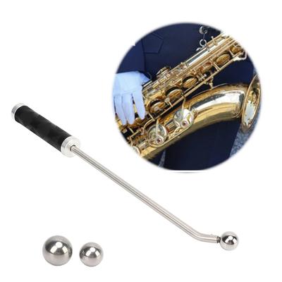 Trumpet Piston Valve Pipe Dent Removal Tools with 3 Sheet Metal Balls Saxophone Dent Repair Tool for Saxophone Wind Instruments