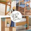 Zinc Alloy Butterfly Corner Braces Set - Furniture Hardware Kit with 3-in-1 Connectors for Panel Fastening