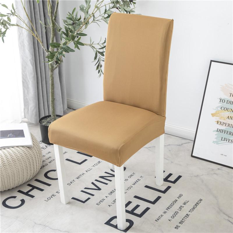 Grey Color Chair Covers Spandex Desk Seat Chair Covers Seat Protector Slipcovers For El Banquet Wedding Universal Size 1Pc