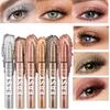 6 bucăți/set fard de pleoape mat perlat Set creion fard de pleoape Stick de machiaj pentru fard de pleoape Stick de fard de pleoape cu sclipici perlat Finisaj multicolor