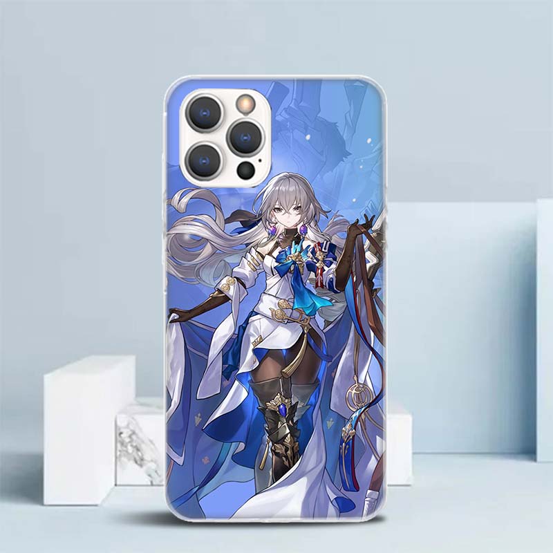 Honkai Star Rail Bronya Rand Soft Cover for iPhone 16 17 Air 15 14 Pro Max 16E Phone Case 13 Mini 12 11 7 SE 8 Print Pattern Fit