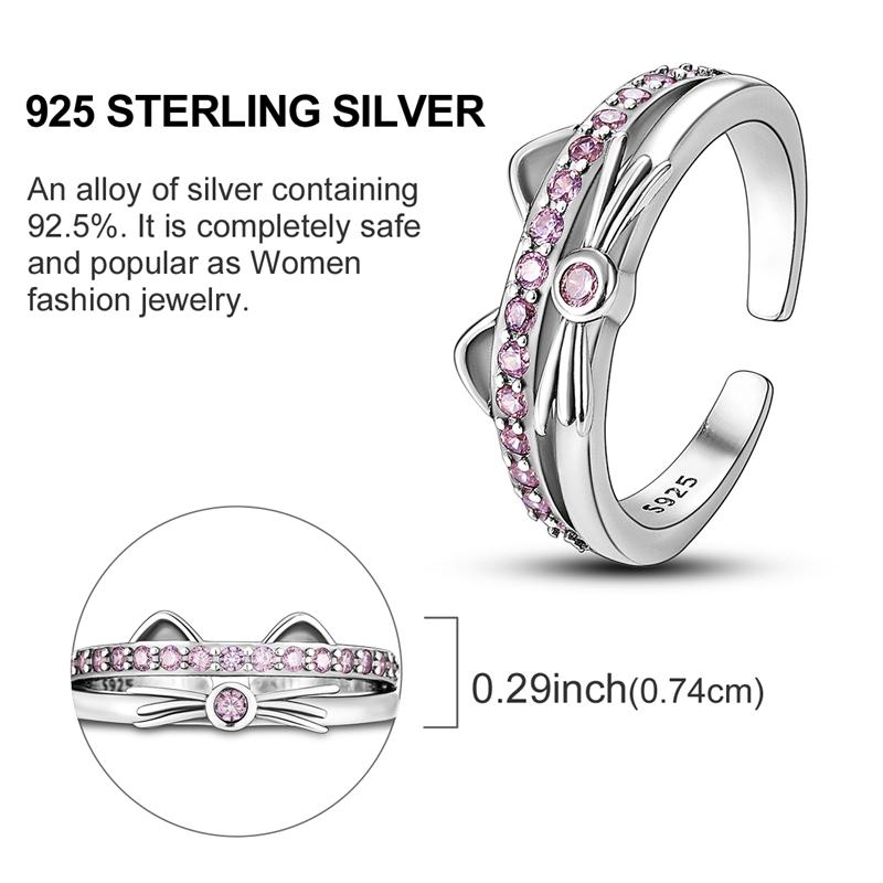 Anneaux en Cuivre Anneau Simple Cœur en Zircon pour Femmes Bijoux Anneau Cadeau Matériau Durable de Haute Qualité Design Élégant