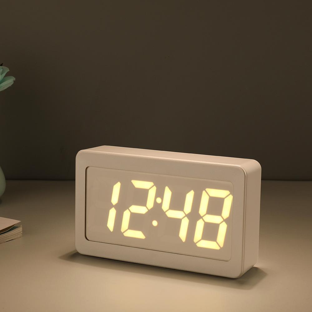 Colorful Color-changing Electronic Alarm Clock Perpetual Calendar LED Color Light Digital Clock Full Color Silent Table Clock 9002