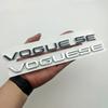 3d ABS Chrome Black  Vogue SE Emblem Letters Car Trunk Badge Decal For  Vogue SE Sticker Accessories