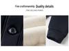 2025 Thickened Fleece-Lined Wool Cotton Jacket, Dad Style, for Middle-Aged & Elderly Men, Warm Plus-Size Coat