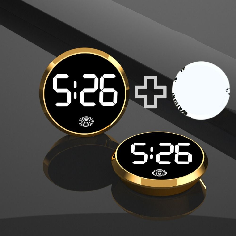 LED Time Display Digital Clock Mini LED Electronic Watch Portable Luminous Car Clock  Travel