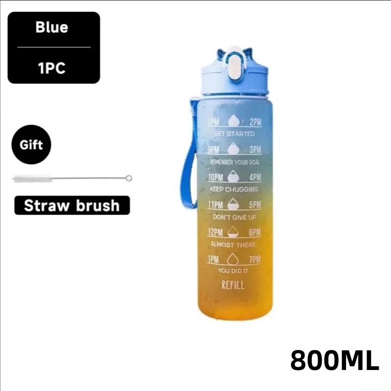 1 litre su şişesi motivasyon spor su şişesi sızdırmaz içme şişeleri açık seyahat spor salonu Fitness testiler mutfak için
