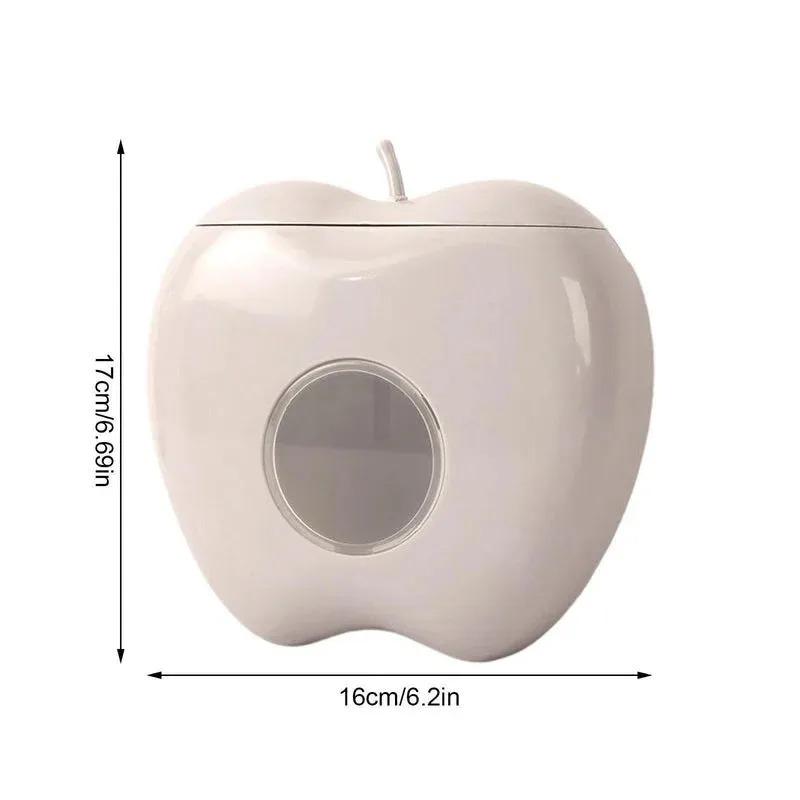 1/2/3PCS Apple Shaped Fresh Keeping Bag DispenserWall Mounted Kitchen Storage Box Plastic BagOrganizer Space Saving Kitchen Tool