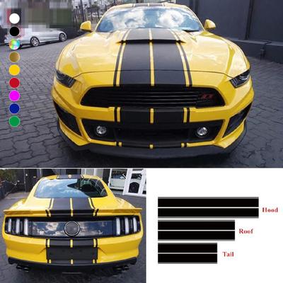 Autocolante Auto Linii Paralele DIY Acoperiș Auto Capotă Capotă Coadă Vinil Decalcomanii Acoperă Zgârieturi Impermeabil Accesorii Vehicul Decor