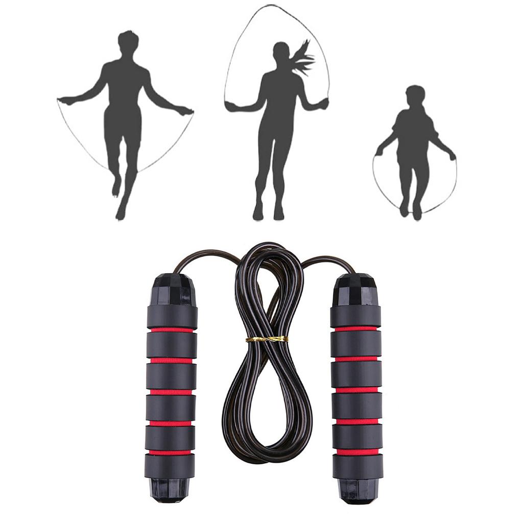 Adjustable Jump Rope Steel Wire Skipping Rope Fast Burning Workout Speed Training Jumping Rope for Students Adults