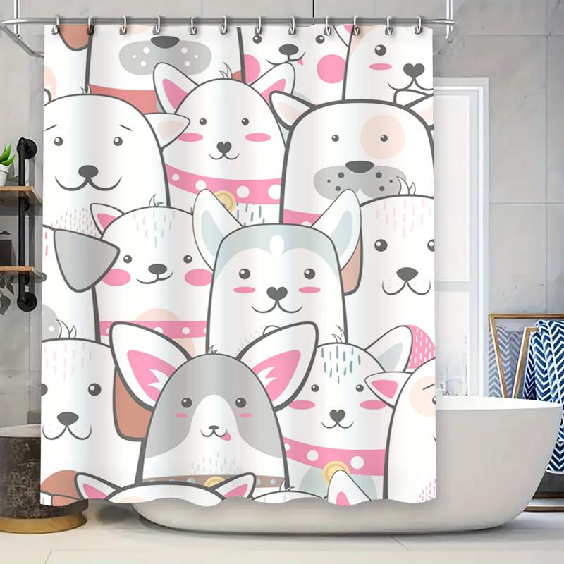 

Purple flower shower curtain waterproof bathroom decor polyester fabric custom design pink white floral shower curtains set for 90x180cm