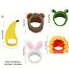 5pcs Cute Cat and Dog Costume Set Rabbit Hat Ears Fun Lion Headband I'm Just A Baby Small Dogs Chihuahua Clothes Accessories