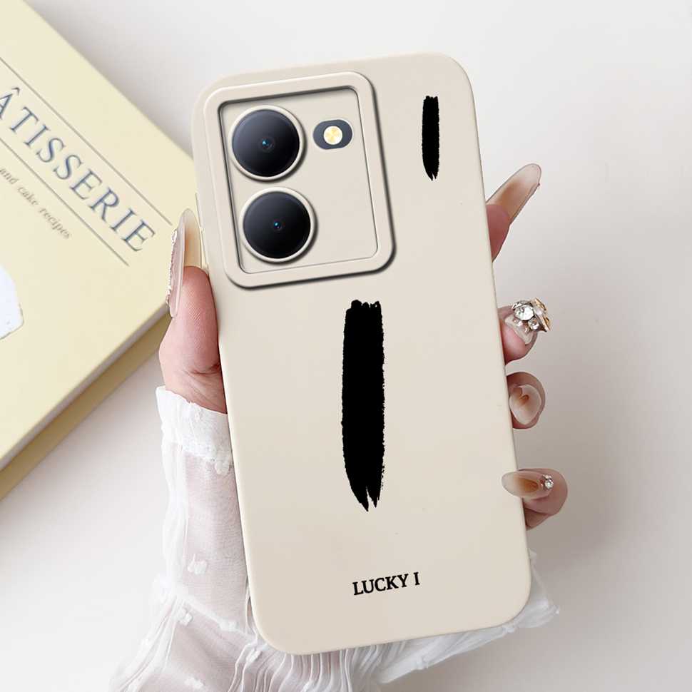 For vivo Y78 China 5G V2278A Case Fashion Design Letters A-Z Soft Silicone Cover Coque For VIVO y78 Y78 6.64" Phone Shell Fundas