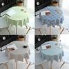 Round Table Tablecloth Pvc Dining Table Cloth Waterproof, Oil-Proof, Anti-Scalding And Leave-In Household Coffee Table Small Round Tablecloth