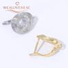 French Circular Thread Earring Hooks Lever Back Open Loop Setting for DIY Earring Clasp Jewelry Making Accessories Findings