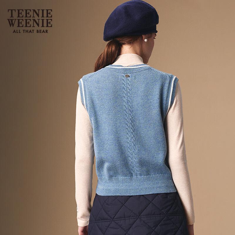 Teenie Weenie Women's Bear Letter Knit Sweater