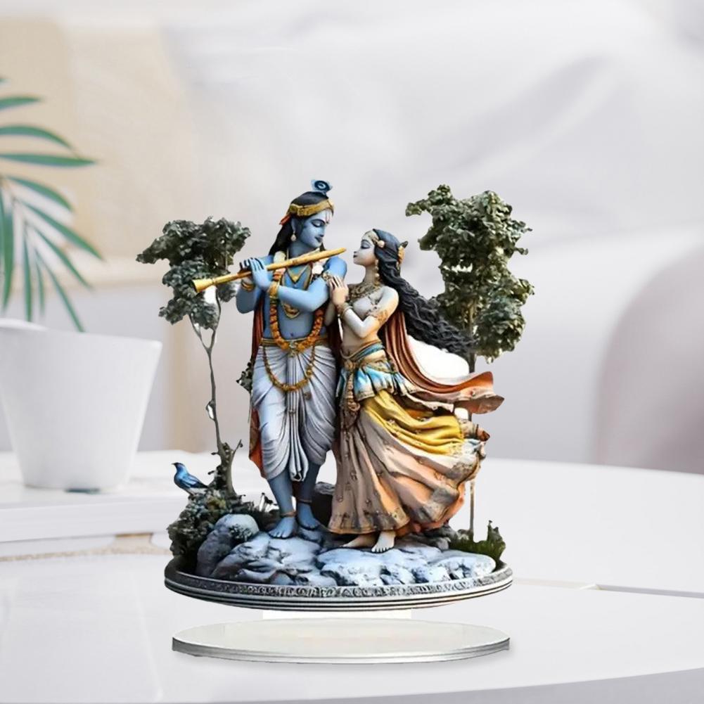 Holiday Decor Christmas Nativity Scene Acrylic Tabletop Sign 2d Flat Desktop Display Ornament Minimalist Christian Home Office