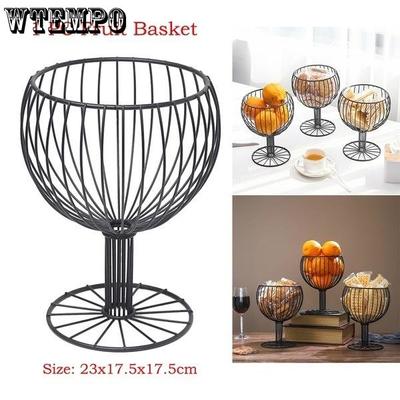 Wine Glass Shape Multi-Functional Storage Vegetable Fruit Basket Large Capacity Dessert Fruit Basket
