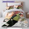 Naruto Vs Pain Pattern Bedding Quilt Set Quilt Cover Pillowcase Home Birthday Gift(1 * duvet cover + 2 * pillowcase, without core)