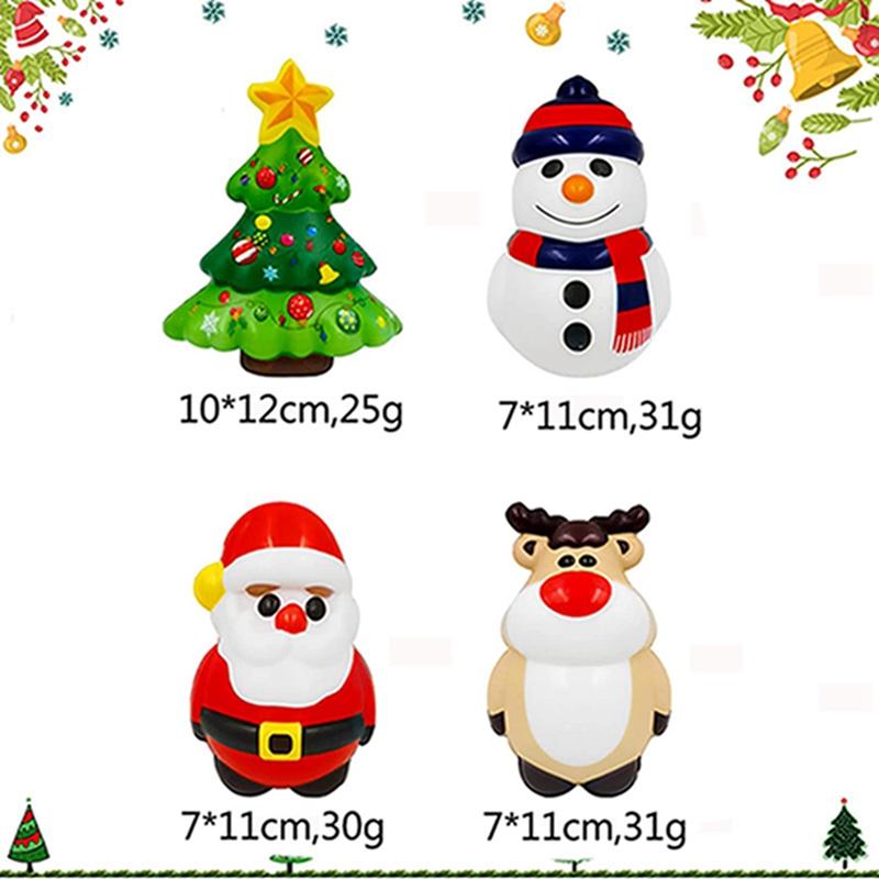Christmas Toys Santa Claus Christmas Tree Squeezing Bouncing Toy 2025 Stress Relief Gift Christmas Party Decoration Ornament