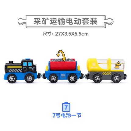 Battery Operated Locomotive Electric Train Set Diecast Magnetic Locomotive Slot Toy Fit For Wooden Rail Track Toys Kids Gift W02