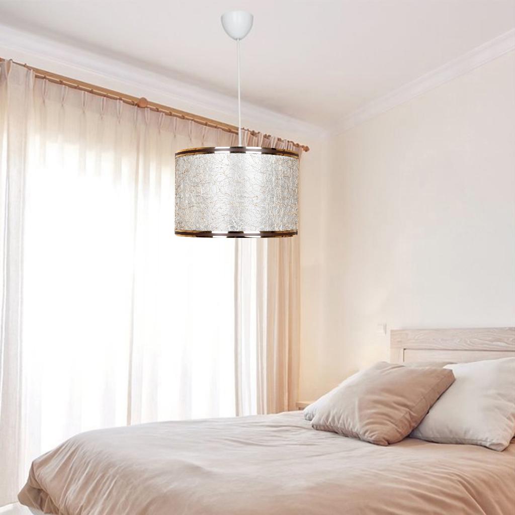 

Gold Şeritli Tekli Sarkıt Altın İpli Kumaş Yatak Odası Avize Oturma Odası Avize