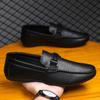 Spring and Summer Casual Shoes Trendy Shoes Men's Foot-fitting Doudou Shoes Men's Lazy Shoes Foot-fitting Trend One-pedal Men's Shoes Cloth Shoes