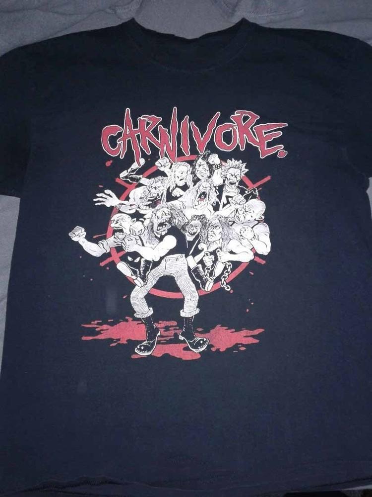 Футболка Carnivore Band Nuclear Warriors Классическая Черная Унисекс S-5XL 1J0229 Унисекс Футболка M
