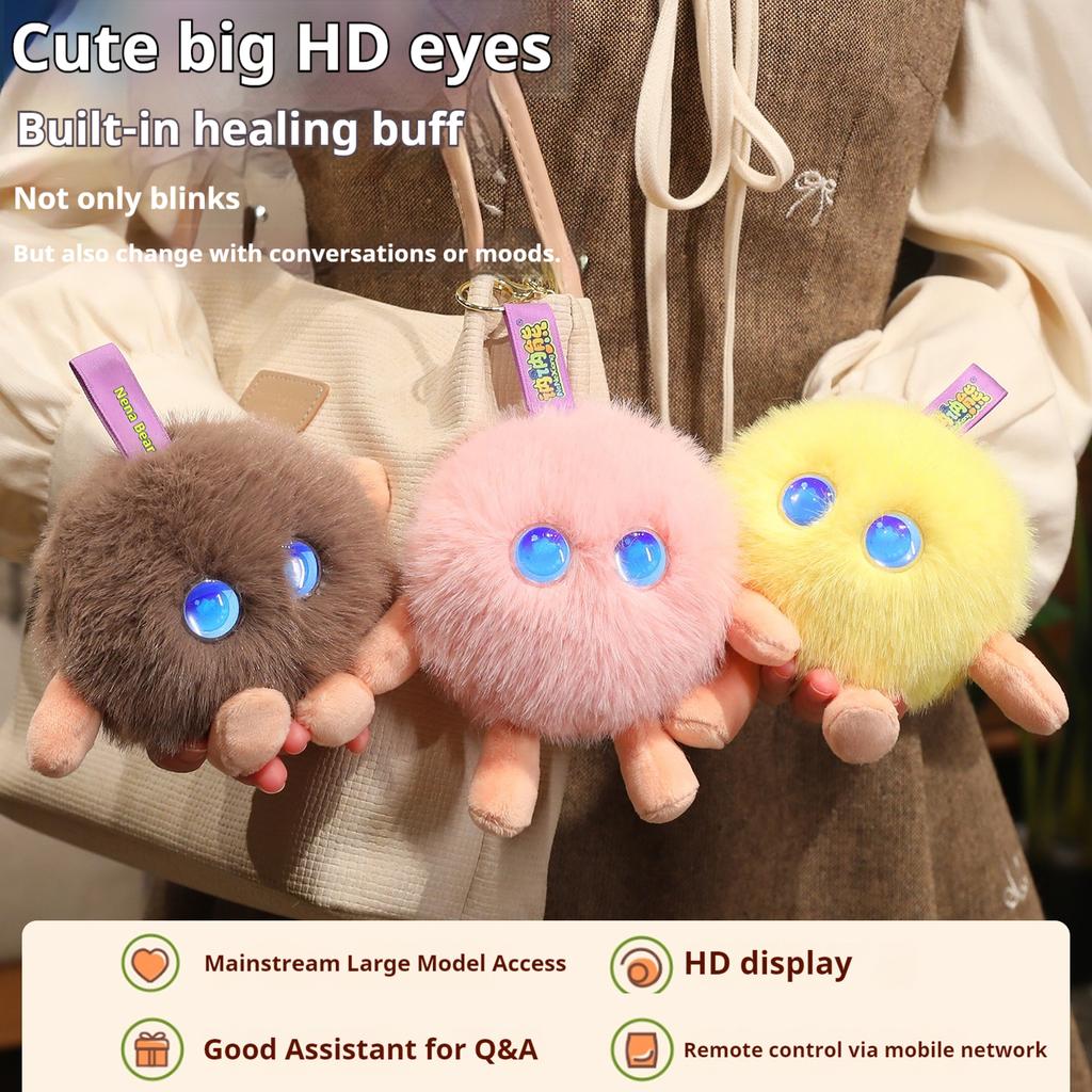 Ai Chatting Early Education  Toy Rabbit Round Smart Ai Desk Companion Gift 66 Internationally  Languages For Friends Classmates