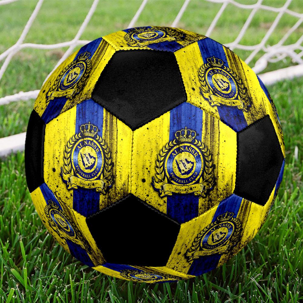 1 pz Pallone da Calcio Al-Nassr Misura 5 Pallone da Calcetto Indoor alla Moda Colorato Gioco per il Cortile - Ottimo Regalo per gli Appassionati di Sport HE26