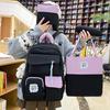 School bag new high-value backpack girls large-capacity medium and high school student school bag direct sales