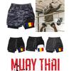 Romania Flag Camouflage Kick Boxing Muay Thai Shorts Men Women Unisex Casual Sportswear Double Layer Quick Dry Training Sport Gym Fitness Workout