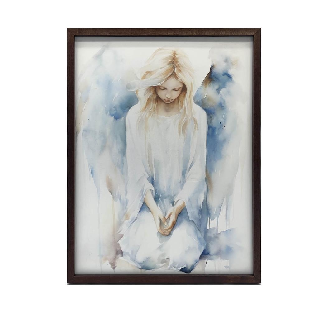 Spokojny Anioł W Pastelowej Harmonii Spokojny Anioł W Pastelowej Harmonii, 30X40 Cm, Bez Ramy, Papier Matowy 230 Gsm