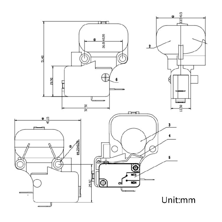 Kippschalter Passend für Gas-Terrassenheizstrahler für Tank-Top-Schrankheizung Außenhe