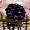 1pc Stars Galaxy Automatic Open/Close Umbrella Compact Folding Umbrella with 8-Rib Shaft for Women/Men, Elegant Birthday1129S