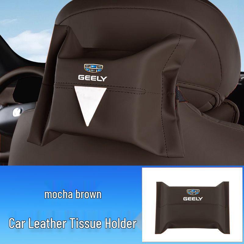 

Geely Car Models Tissue Box: Fits Xingyue, Binyue, Emgrand, Borui, Geometry, ICON - Back Seat Armrest Drawer Standard
