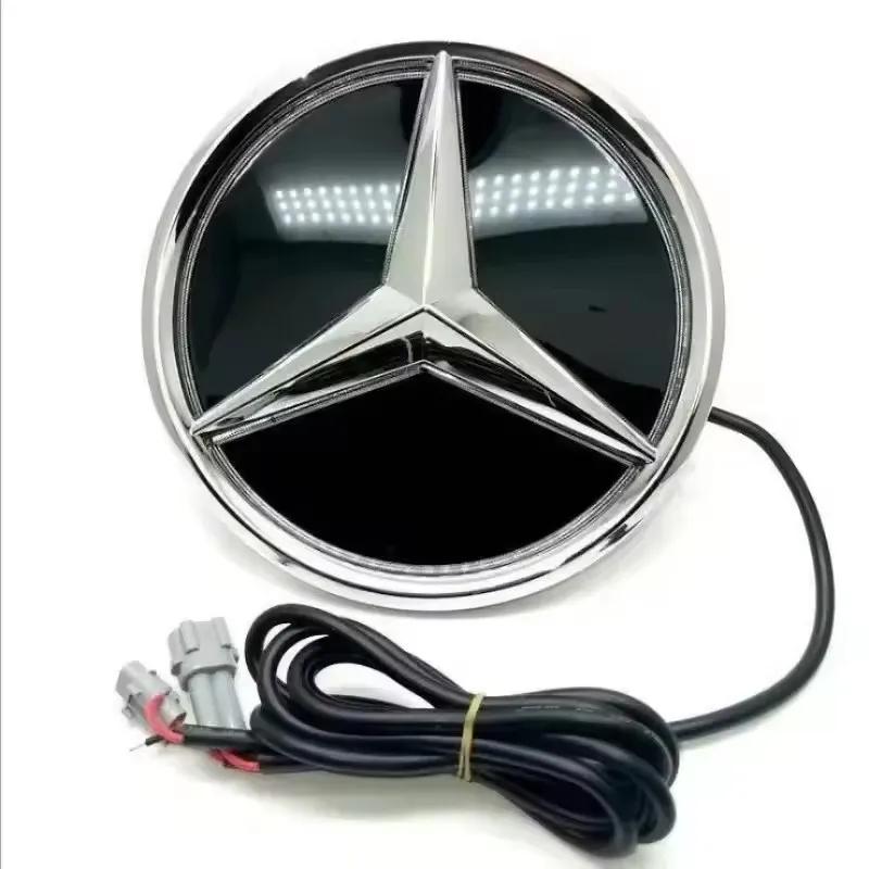 Car Front Grilled Star Emblem LED Illuminated Logo  For Mercedes Benz White Blue Red Light W205 C200 300 GLK200 GLK260 2013-2015