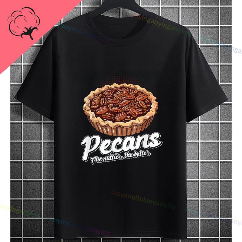 Unisex Funny Who Ate Half of The Chocolate Pecan Pie Graphic TShirt Round Neck 100 Cotton Shortsleeve Casual Outdoor Tshirt