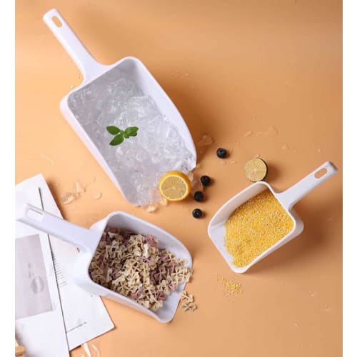 Plastic Ice Scoop, Ice Shovel, Ice Scoop for Snacks, Sugar, Flour, Thickened Large Refrigerator Ice Maker, Small Flour Scoop, Ice Spatula, Multi-Funct